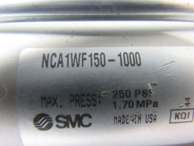 SMC NCA1WF150-1000 1-1/2" Bore 10" Stroke Double Ended Push Pull Air Cylinder