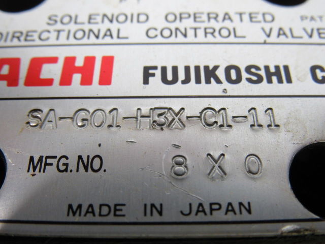 Nachi SA-G01-H3X-C1-11 Solenoid Operated Control Hydraulic Valve