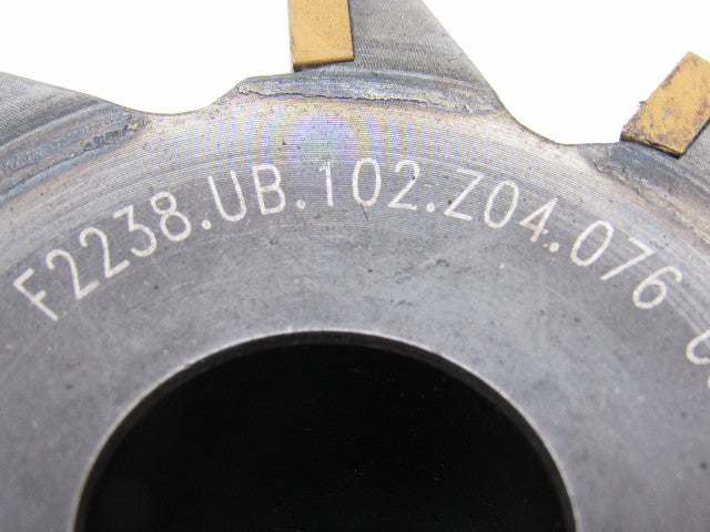 Walter F2238.UB.102.Z04.076 4" Diameter Indexable Helical Mill Milling Cutter