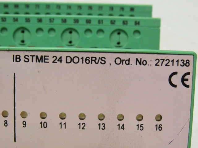Phoenix Contact IB STME 24 DO 16 R/S InterBus 16 Output Relay Module