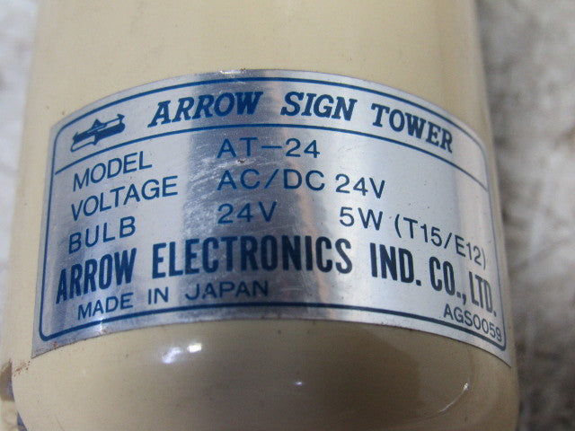 Arrow Electronics AT-24 24V AC/DC 5W 3 Tier Light Sign Tower 51" OAL Lot Of 2