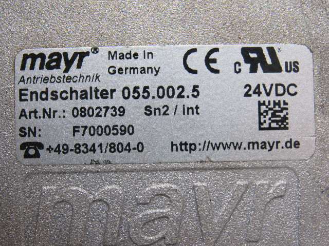 Mayr 055.002.5 Endschalter Limit Switch Clutch Sensor