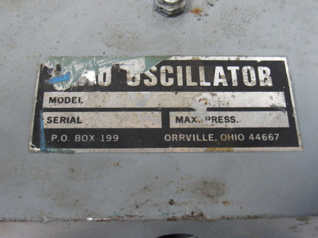 Ohio Oscillator A4000 94° Turn 1/4 Turn Rotary Actuator 2" Male Spline SAE10B