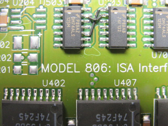 Sciemetric Model 806 Revision 0 ISA Interface Card