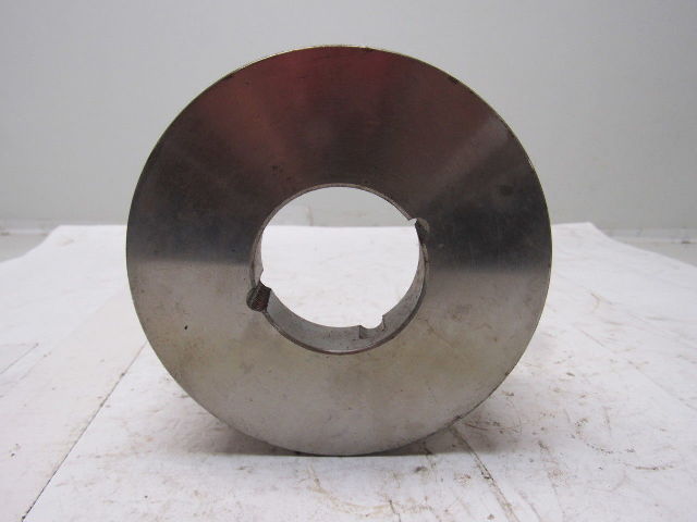 Micro MFG 5.28" x 2-3/8" Wide Crowned Face End Pulley Taperlock Bushed 1610