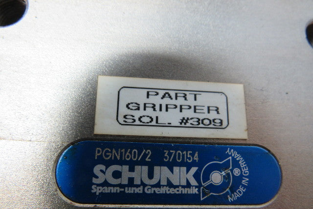 Schunk PGN160/2 Universal Robotic Gripper Head Assembly
