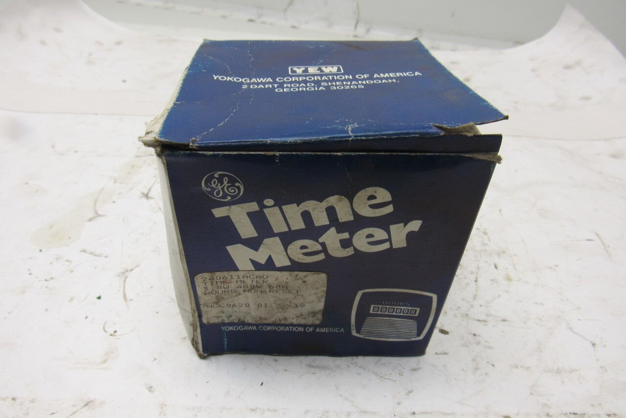 Yokogawa 240611ACAD 480V 60H Non Reset Digital Elapsed Time Meter