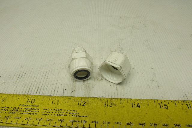 Parflex W8MC6 1/2" Nylon Compression Tube To 3/8" Pipe Fittings Lot Of 10