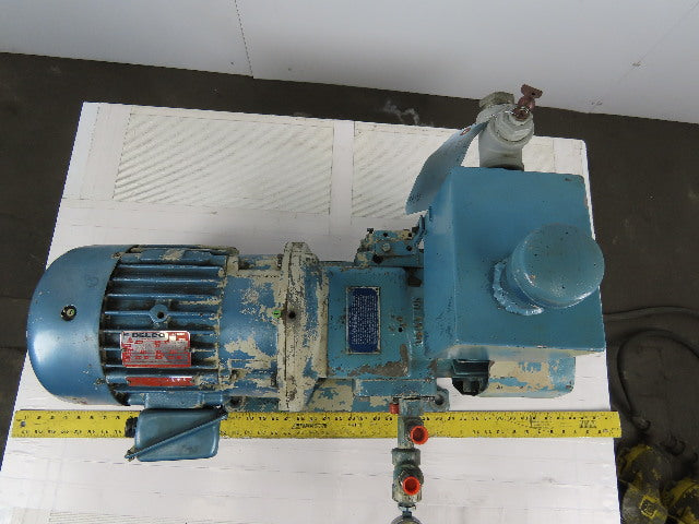 Delco R4424D2 7.5Hp 1750RPM 230/460V Motor With Hydraulic Pump