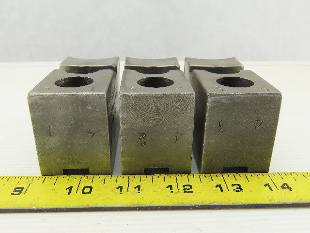 Vertech KT8200P Serrated 1.5mm x 60° Soft Steel Lathe 8" Chuck Jaws Set of 3