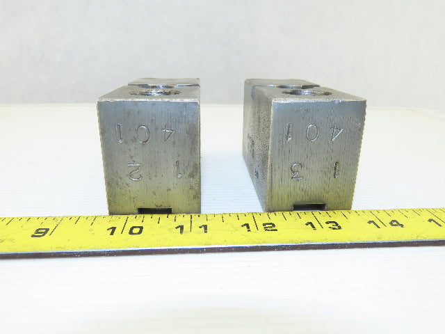Dillon KW8 Serrated 1.5mm x 60° Soft Steel Lathe 8" Chuck Jaw Lot Of 2
