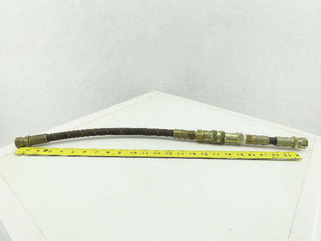 Parker 451AR-6 FF371-6EP 3/8" NPT Quick Connect 3000 PSI Hydraulic Hose 25" OAL