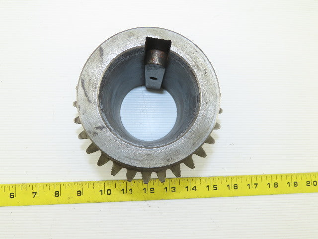 150mm OD x 40mm Wide 28T 17mm Pitch Spur Gear 70mm Bore 110mm Bore Length