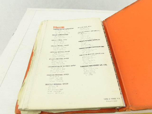 Mazak Mazatrol Cam M2-B 48322WB Electrical Wiring Circuit Diagram Manual Logic