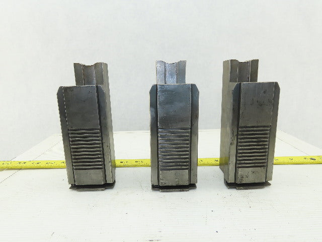 Square Serrated Chuck Hard Master Jaw W/ Top Jaw See Info Set of 3