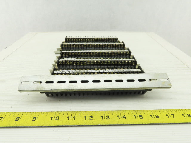 Togi Wire Terminal Block On Rail Lot Of 130