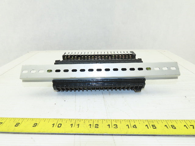 Kasuga TT10S 600V 2 Stage Step Wire Terminal Block On Rail Lot Of 40