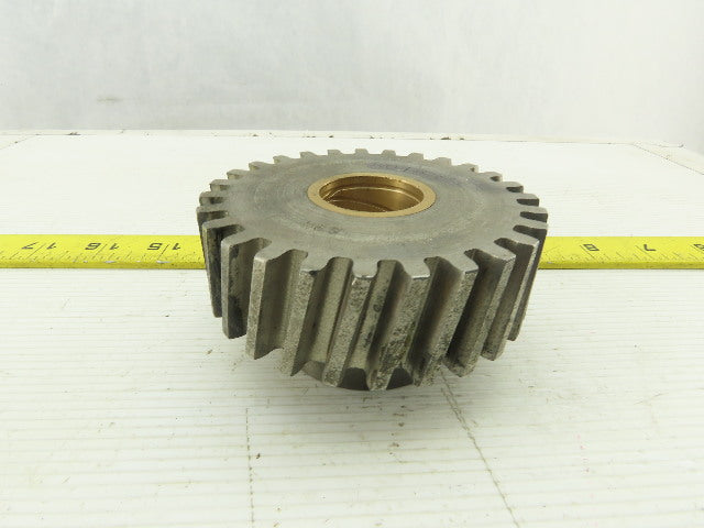 G&S 50186 Helical Gear 27 Teeth 1-1/8" Wide 1-1/8" Brass Bushed Bore 3.625 OD