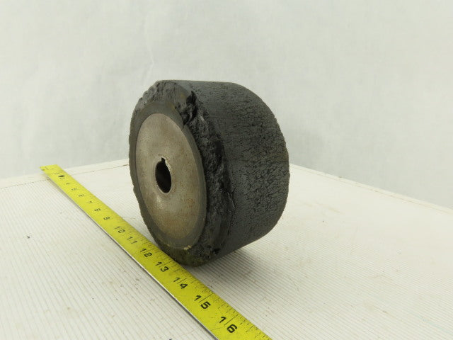 6" x 3" Rubber Over Steel Heavy Duty Drive Wheel Caster 25mm Bore