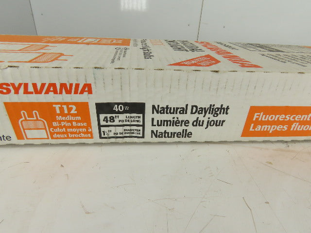 Sylvania F40DSGN50 40W T12 5000k Full Spectrum Fluorescent Light Bulb Lot of 8