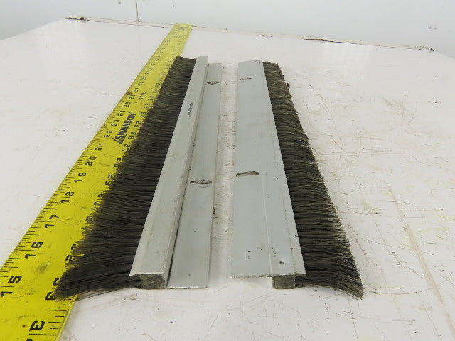 Mink Bursten 17-3/4" Nylon Bristle Brush Strip 1-1/2" Wide Lot Of 2