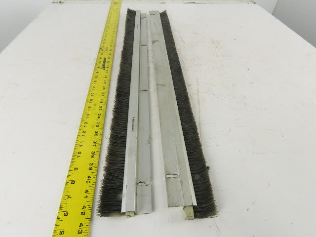 Mink Bursten 33-1/2" Nylon Bristle Brush Strip 1-1/2" Wide Lot Of 2