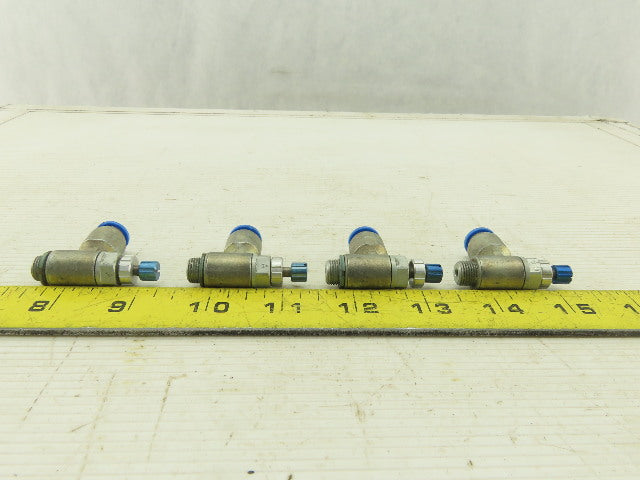Festo One Way Flow Control Valve 8mm Tube M10 Lot Of 4