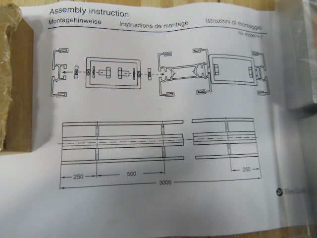 FlexLink XBCD 3A300 Aluminum Modular Table Top Conveyor Beam Kit 3000mm Long