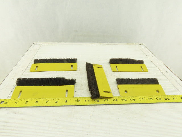 Mink Bursten Dusting Sealing Brushes 5-1/2" 6-1/2" Length Lot Of 5