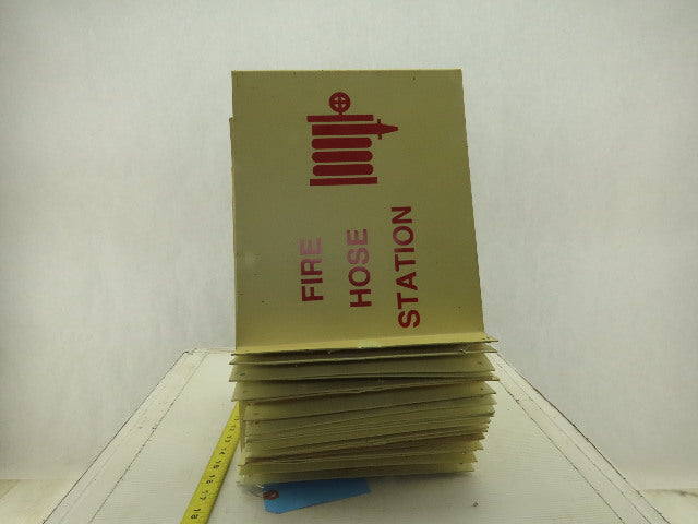 Plastic Fire Hose Station Sign 3 Dimensional 12x10" Lot Of 24