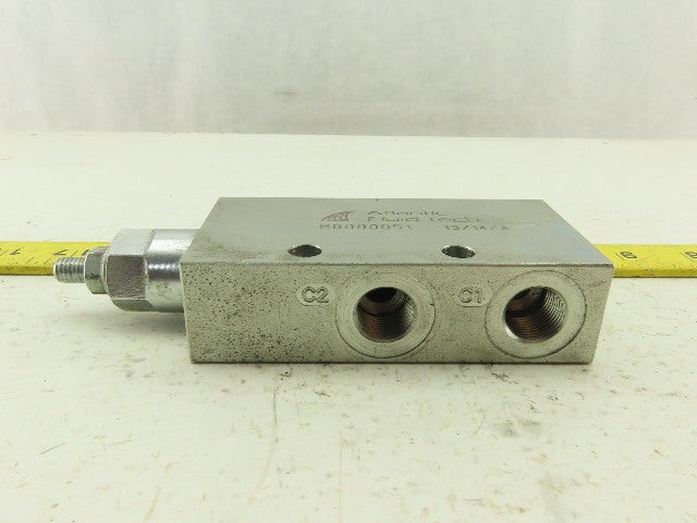 Atlantic Fluid Tech MB000051 Modular Hydraulic Flow Control Valve G3/8"