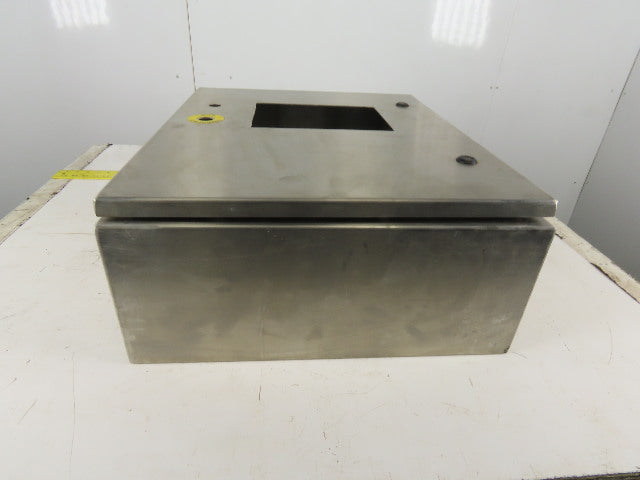 SEC Stainless Steel Electrical Enclosure 24x24x8" Wall Mount Hinged W/Back Plate