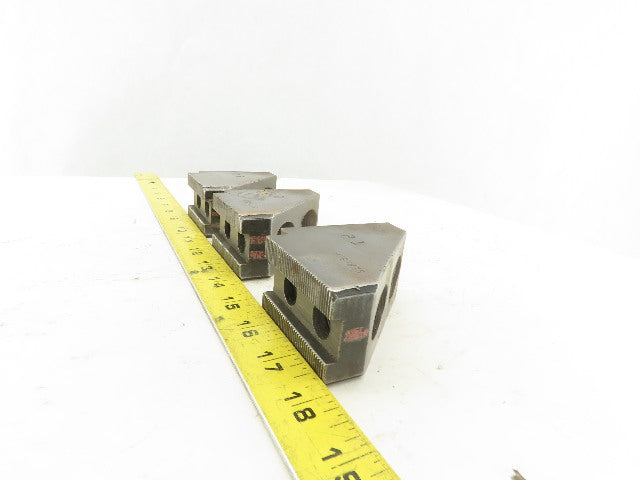 Ajax SER852H Chuck Jaw OD Radius 1/16" x 90 Serrated 1.968" Radius Set Of 3