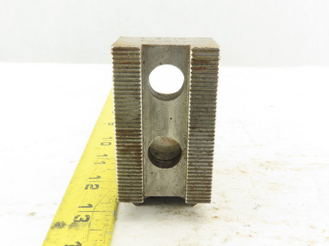 Jergen TD-6176 Chuck Jaw OD 1/16" x 90 Serrated 1-3/16" Radius #4 Lot of 1