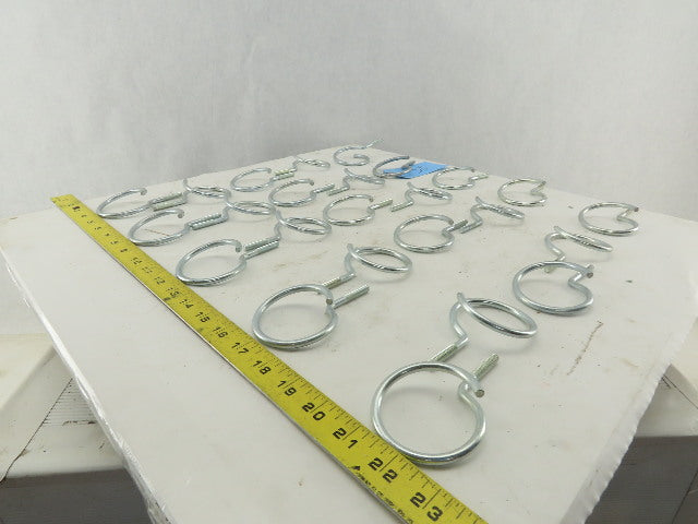Garvin BR-200 1/4-20 x 2" Bridle Ring Steel Zinc Lot Of 25