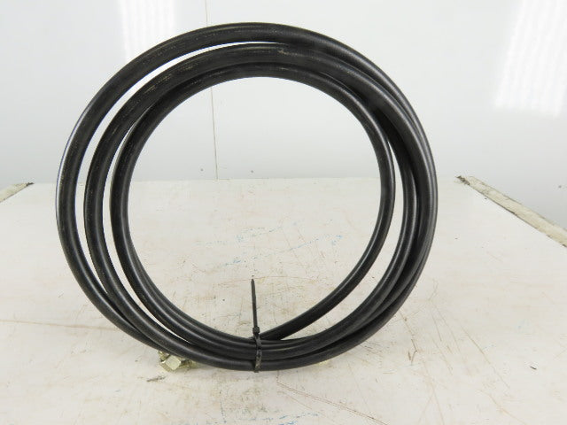 SAE100R2AT-4 1/4" High Pressure Hydraulic Line 5800 PSI 8mm Female Swivel 12'