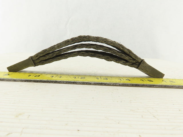 1" Tinned Copper Braided 3 Ply Grounding Strap 8" OAL
