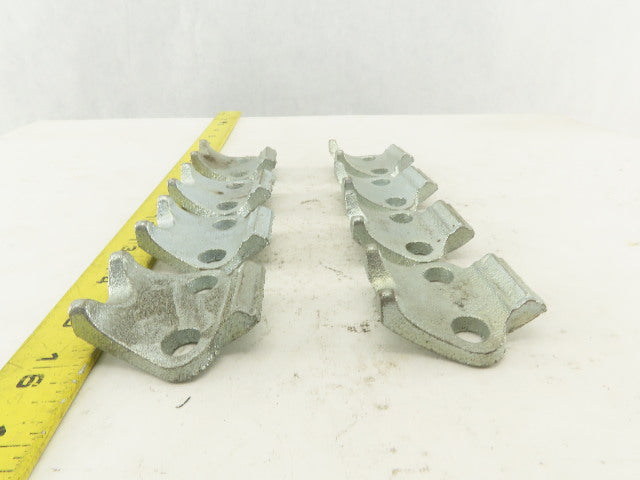 O-Z Gedney UBC50 1/2" Galvanized Right Angle Saddle Brackets No U-Bolts Lot/ 8