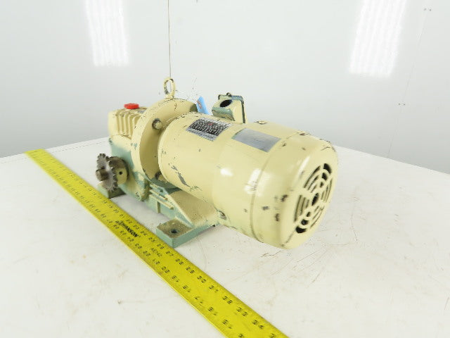 Mitsubishi SF-ERF 25:1 Ratio 68RPM Output 0.4kW 200/220V 50/60Hz Gear Motor