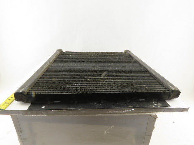 Ingersoll Rand 1E3236C 20-1/4 x 17-3/4" Finned Aluminum Cooler Plate 3/4" Ports