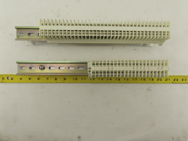 Weidmuller OSC10 600V Wire Terminal Block On Rail Lot Of 46