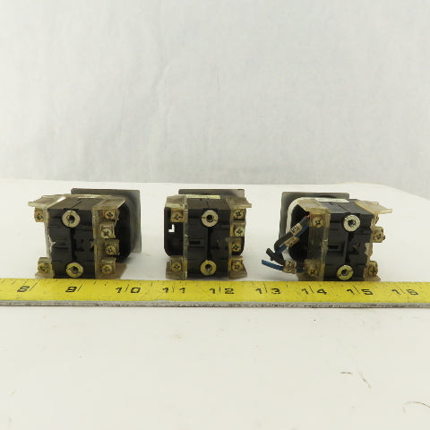 Allen Bradley 800T-QT24 24V Illuminated Momentary Contact Red White Lot Of 3