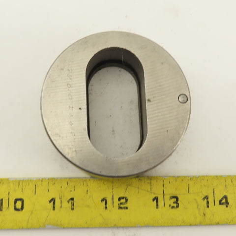 1.019 X 2.019 Actual Oval Slug Relief Die CNC Turret For 2.750 Holder