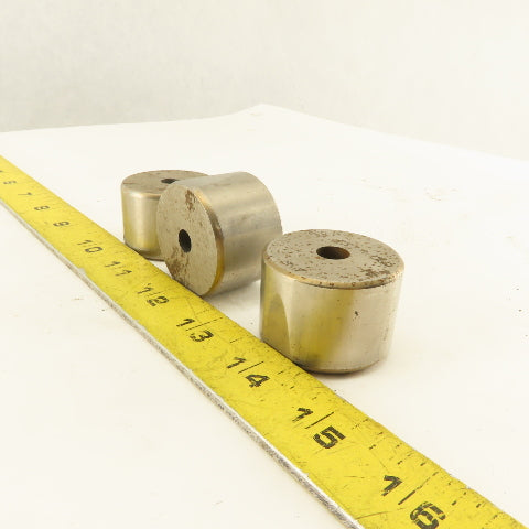 .257 +.060 Round Hole CNC Turret Punch Die Heavy Duty For 1.5625 Holder Lot Of 3
