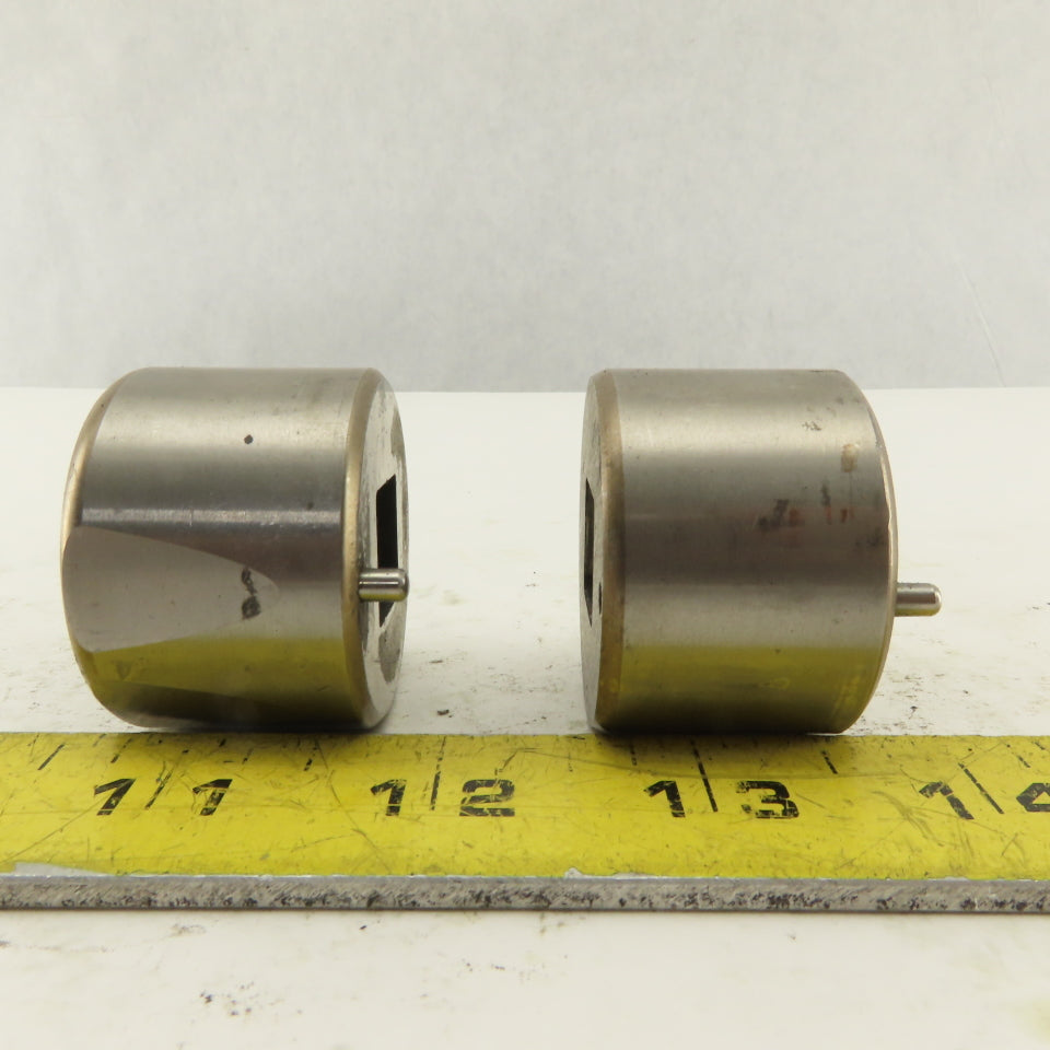 .500 +.060 Square Hole CNC Turret Punch Die For 1.5625 Holder Lot Of 2
