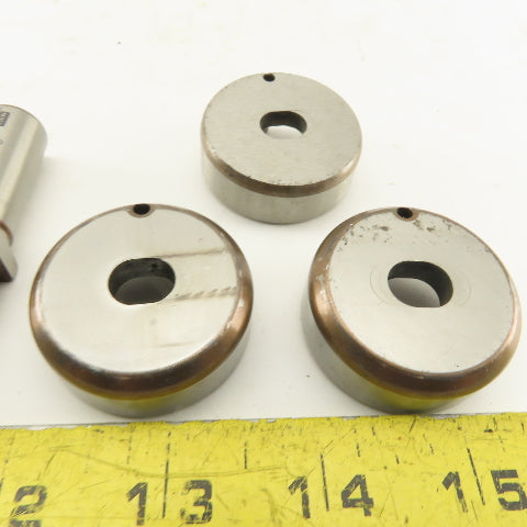 Mate .344 x .448 + Tol Oval Dies Punch For CNC Turret .625 Punch Shank Lot Of 5