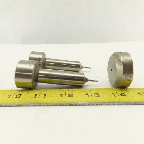 .078 +.012 Round Pin Hole Die CNC Turret Punch Shank 1.250 Lot Of 3
