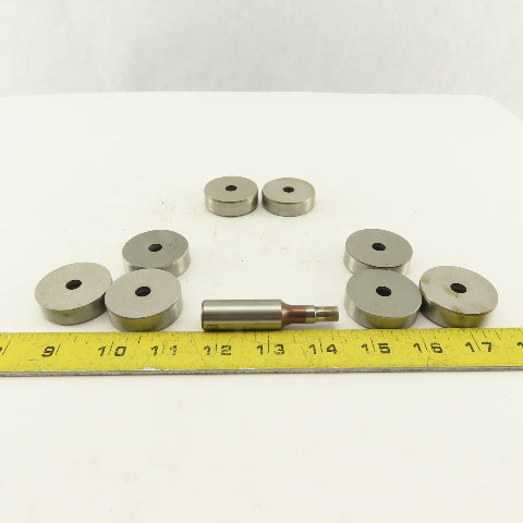.312 + Tol Round Hole Die CNC Turret Punch Shank .625 Lot Of 9
