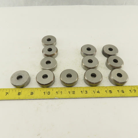 .437 + Tol Round Hole Die Mixed Tolerance For 1.562 Holder CNC Turret Lot Of 12