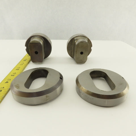 1.250 x 2.500 +Tol Oval Hole Die CNC Turret Punch Shank 2.750 Lot Of 4